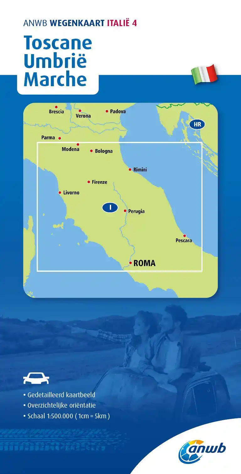 ANWB*WEGENKAART ITALIE 4. TOSCANE/UMBRIE/MARCHE