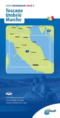 ANWB*WEGENKAART ITALIE 4. TOSCANE/UMBRIE/MARCHE