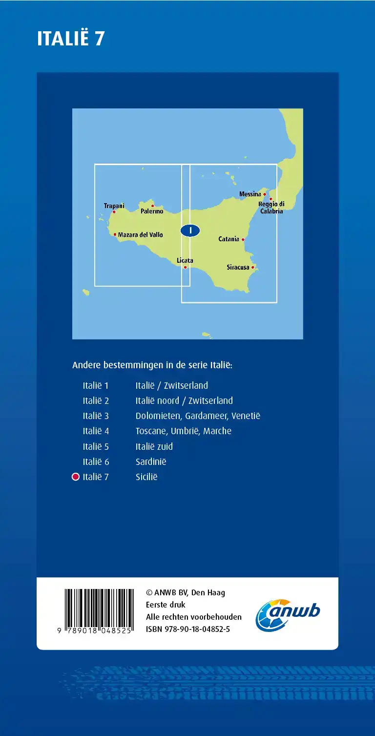 ANWB*WEGENKAART ITALIE 7. SICILIE