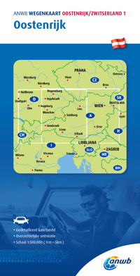 ANWB*WEGENKAART OOSTENRIJK/ZWITSERLAND 1. OOSTENRIJK