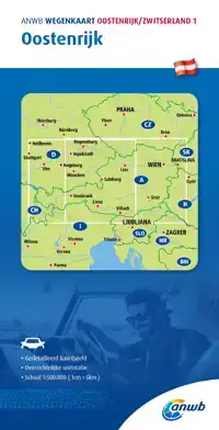 ANWB*WEGENKAART OOSTENRIJK/ZWITSERLAND 1. OOSTENRIJK