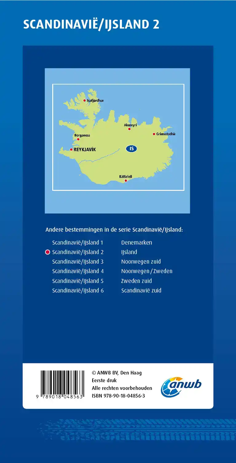 ANWB WEGENKAART SCANDINAVIE/IJSLAND 2. IJSLAND