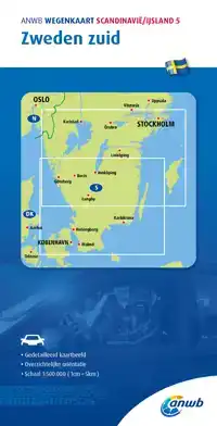 ANWB WEGENKAART SCANDINAVIE/IJSLAND 5. ZWEDEN-ZUID