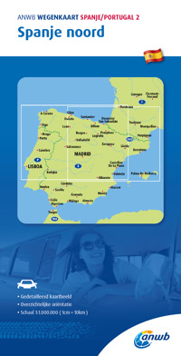 ANWB WEGENKAARTEN SPANJE/PORTUGAL 2. SPANJE-NOORD