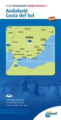 ANWB WEGENKAART SPANJE/PORTUGAL 4. ANDALUSIE/COSTA DEL SOL