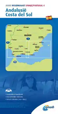 ANWB WEGENKAART SPANJE/PORTUGAL 4. ANDALUSIE/COSTA DEL SOL