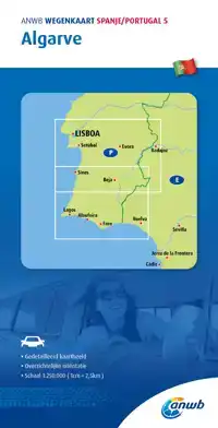 ANWB*WEGENKAART SPANJE/PORTUGAL 5. ALGARVE