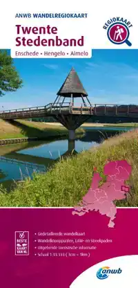 WANDELREGIOKAART TWENTE STEDENBAND / ENSCHEDE, HENGELO, ALME