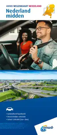 WEGENKAART NEDERLAND MIDDEN