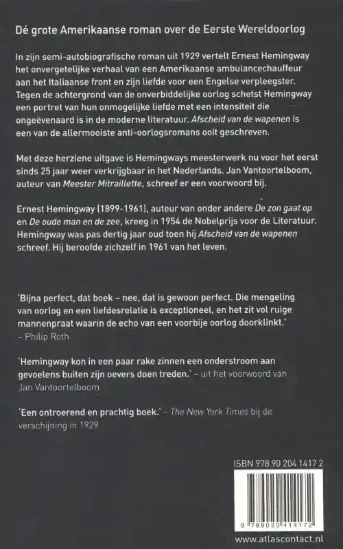 AFSCHEID VAN DE WAPENEN