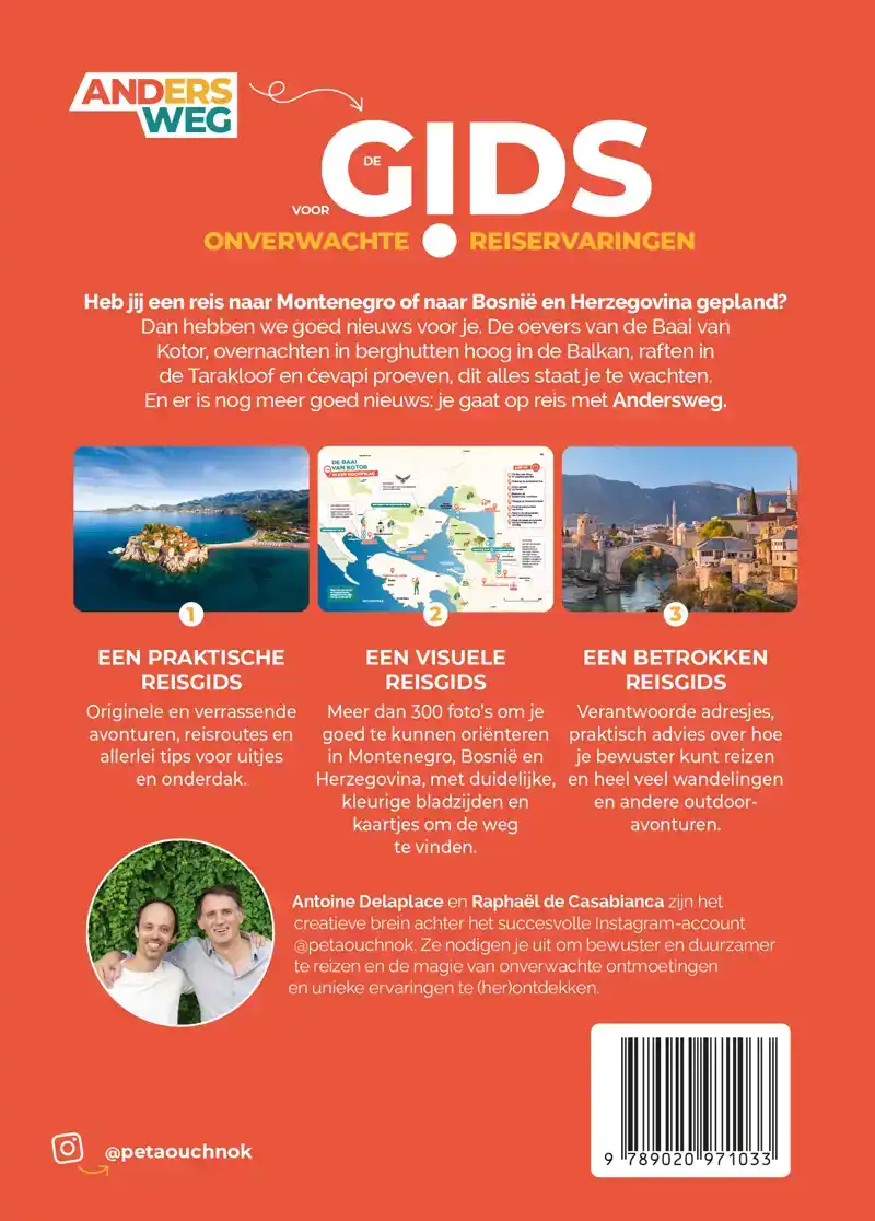 ANDERSWEG MONTENEGRO -& BOSNIE EN HERZEGOVINA