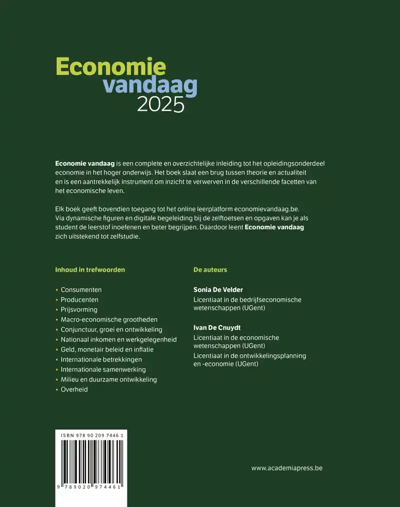 ECONOMIE VANDAAG 2025