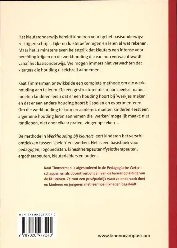 WERKHOUDING BIJ KLEUTERS