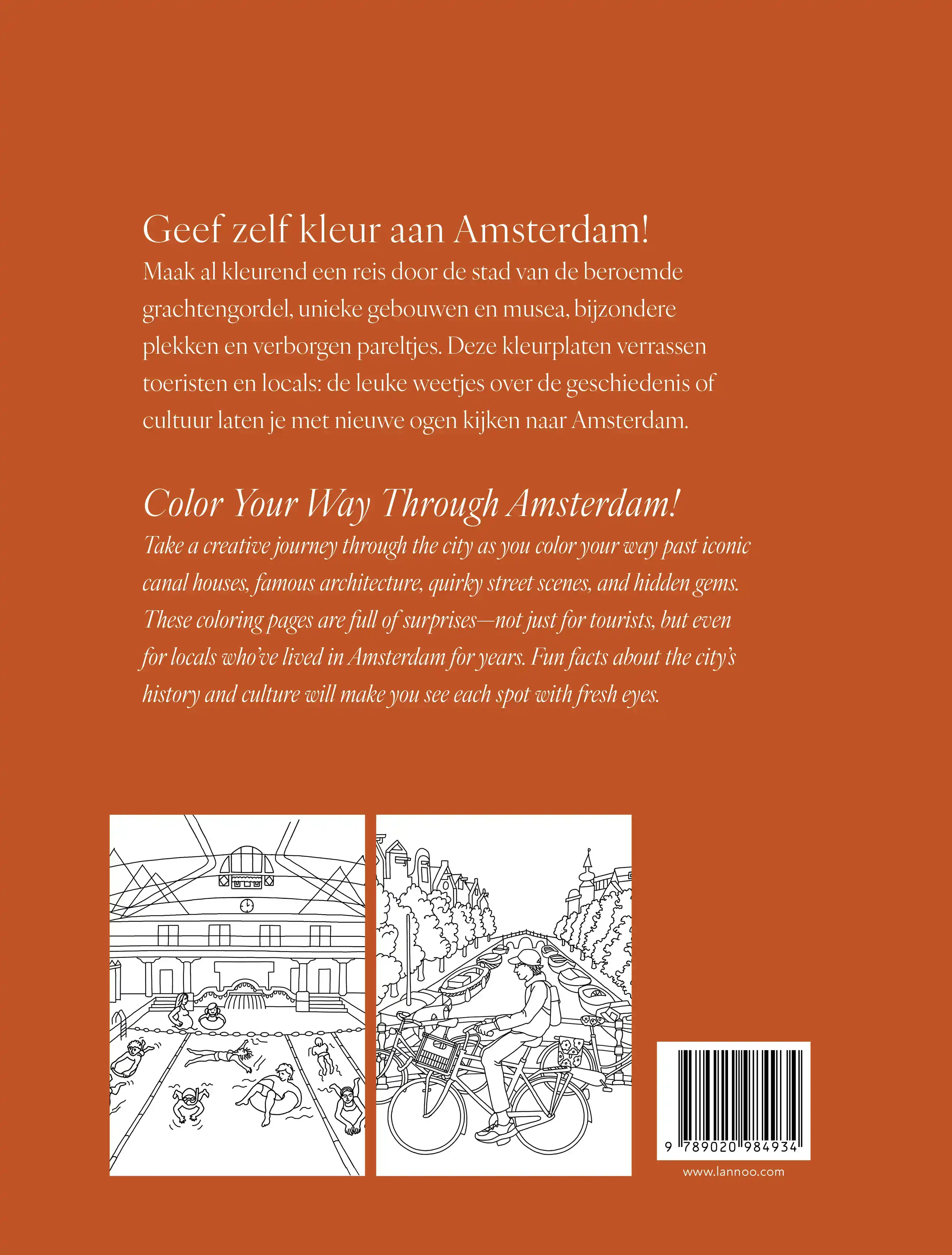KLEURBOEK AMSTERDAM I COLORING BOOK AMSTERDAM