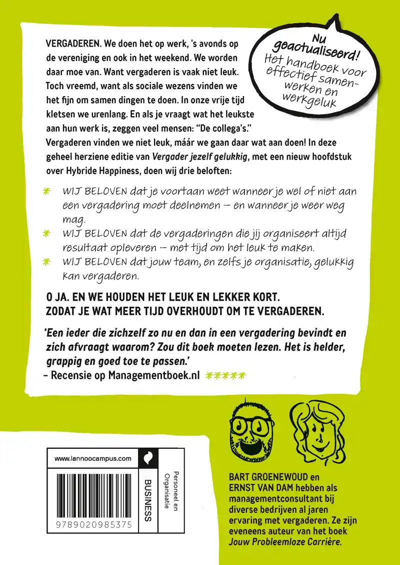 VERGADER JEZELF GELUKKIG