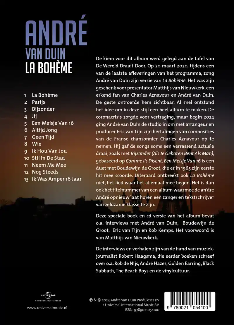 ANDRE VAN DUIN - LA BOHEME