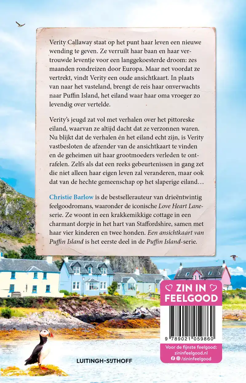 EEN ANSICHTKAART VAN PUFFIN ISLAND