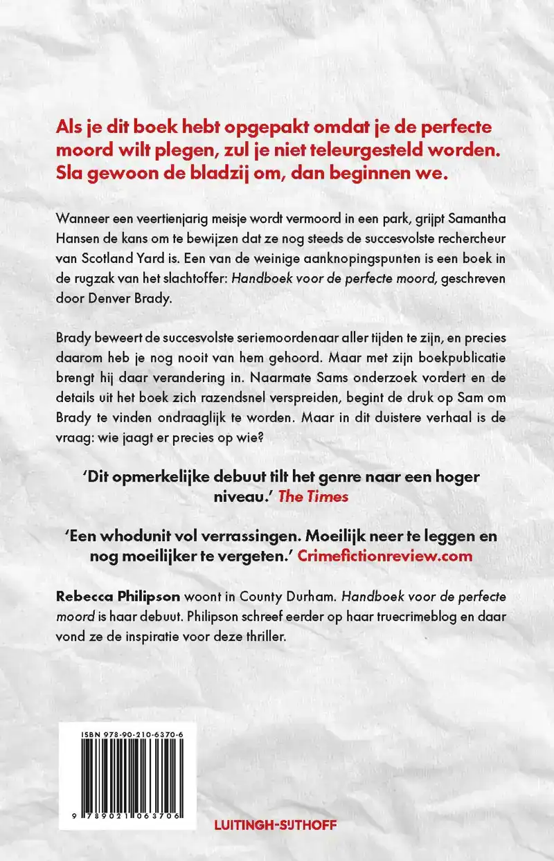 HANDBOEK VOOR DE PERFECTE MOORD