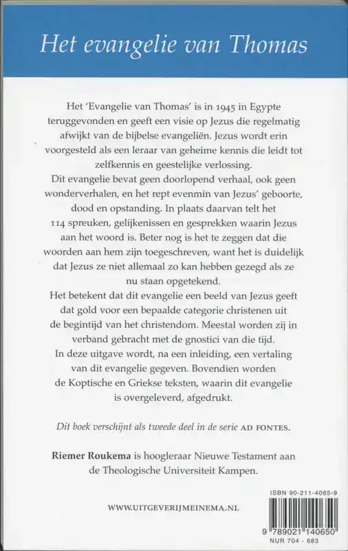 HET EVANGELIE VAN THOMAS