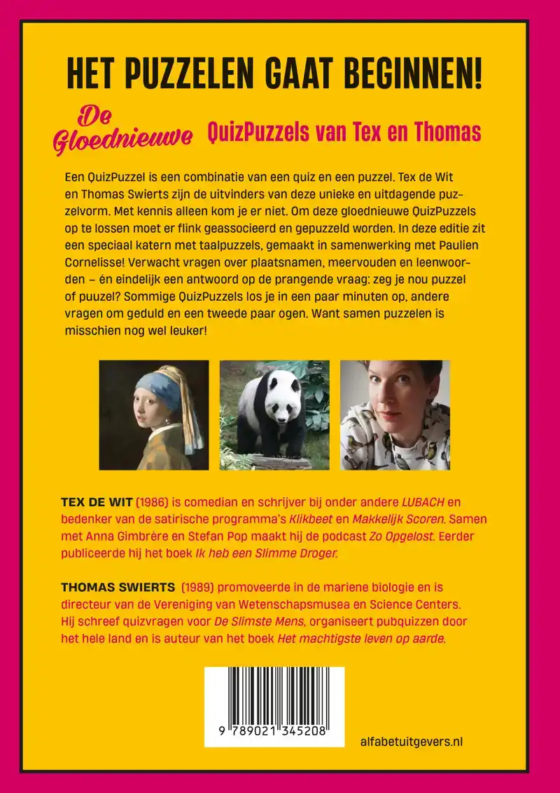 DE GLOEDNIEUWE QUIZPUZZELS