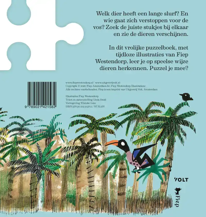PUZZELEN MET DE DIEREN VAN FIEP