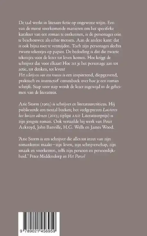 HET SCHRIJVEN VAN EEN ROMAN