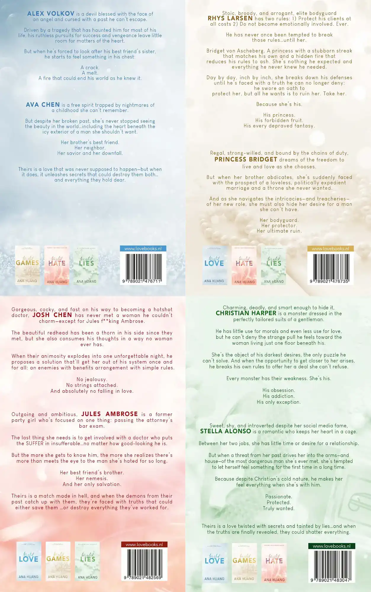 TWISTED LOVE GAMES HATE LIES SET