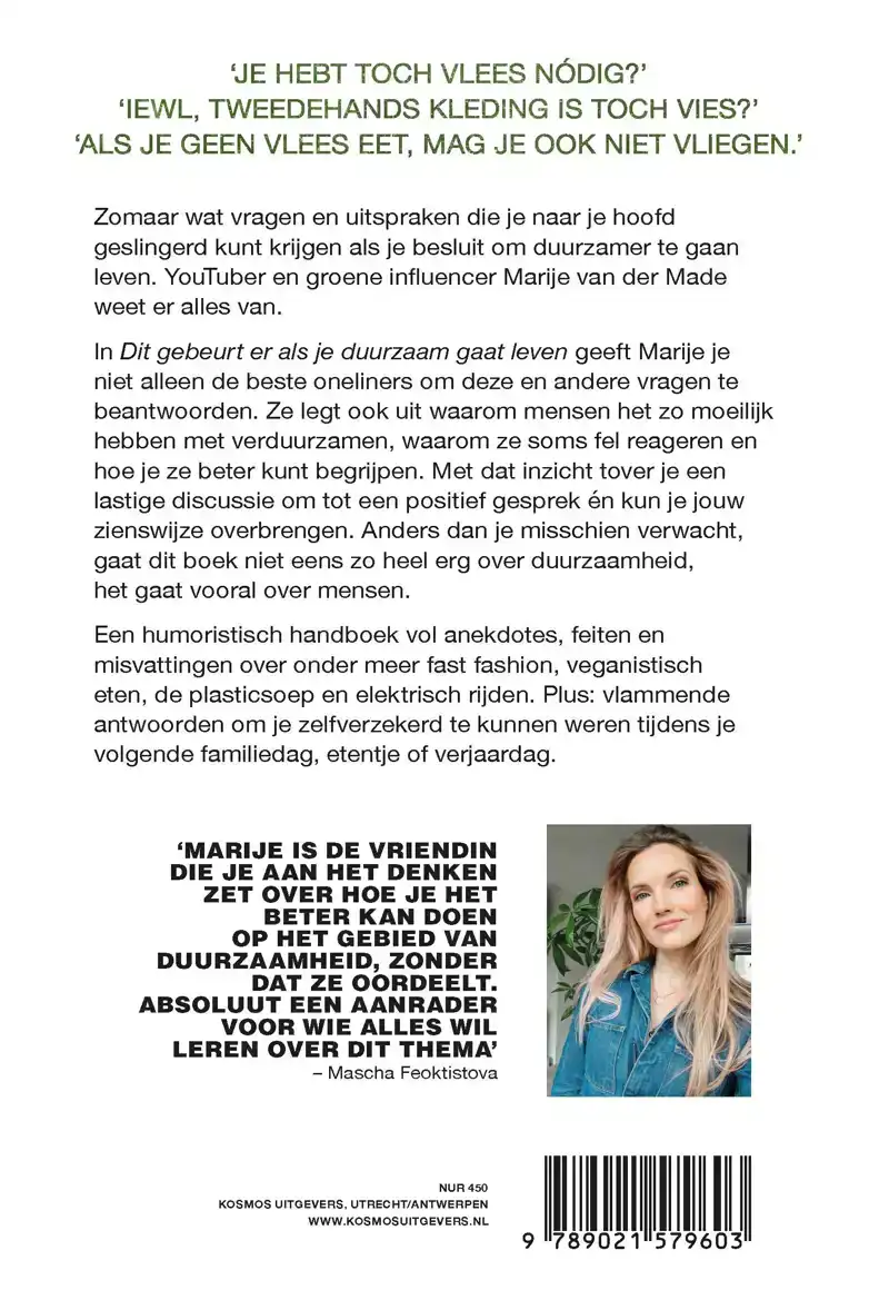 DIT GEBEURT ER ALS JE DUURZAAM GAAT LEVEN
