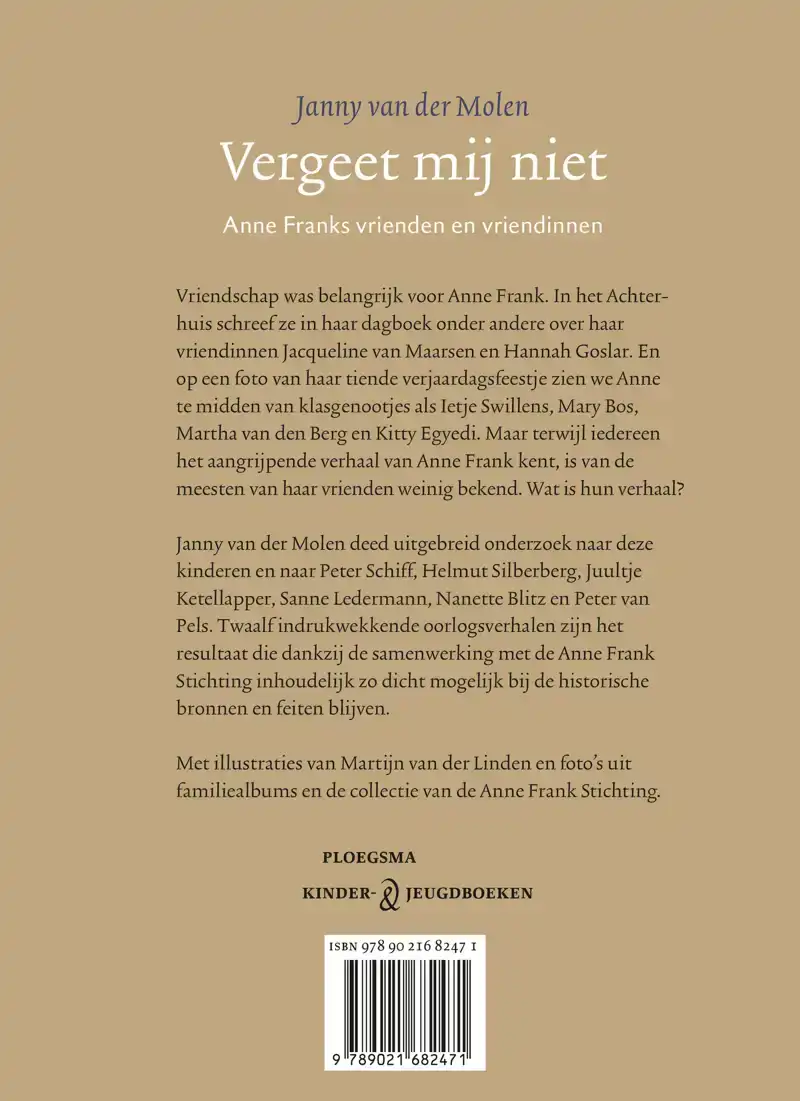 VERGEET MIJ NIET