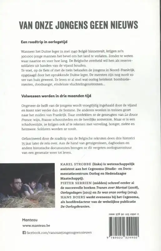 VAN ONZE JONGENS GEEN NIEUWS