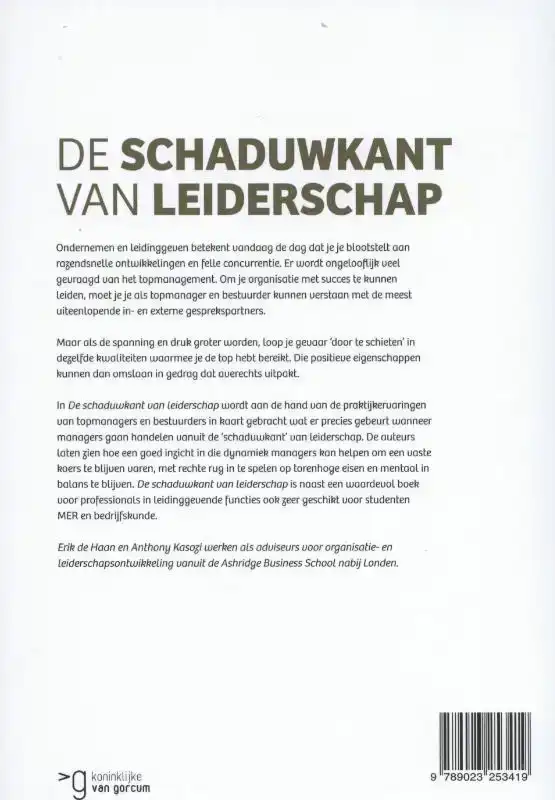 DE SCHADUWKANT VAN LEIDERSCHAP