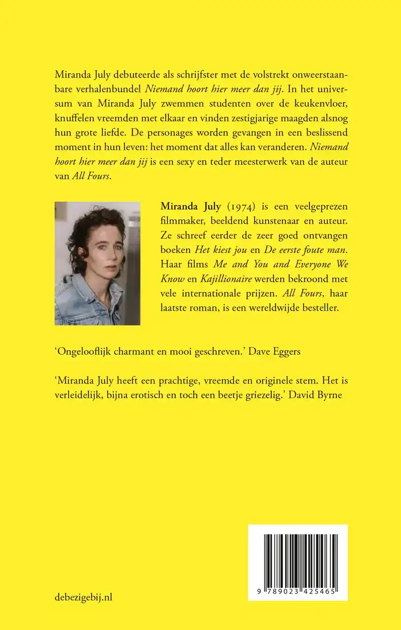 NIEMAND HOORT HIER MEER DAN JIJ