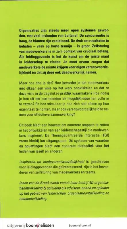 INSPIREREN TOT MEDEVERANTWOORDELIJKHEID