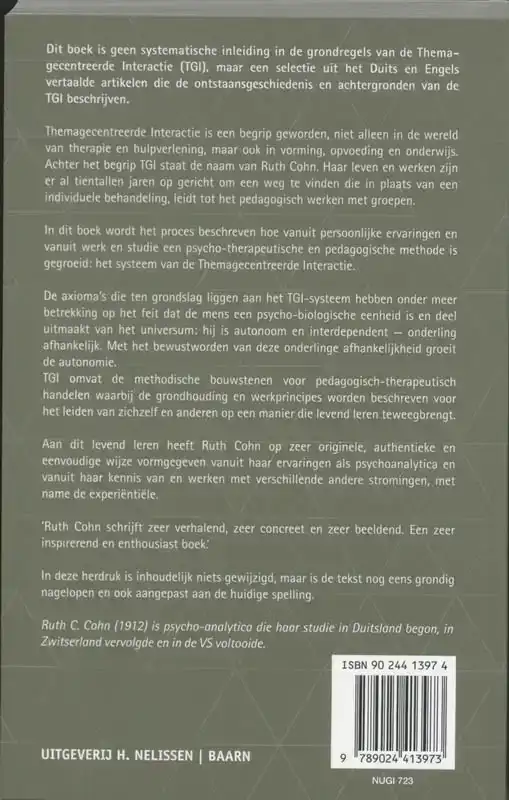 VAN PSYCHOANALYSE NAAR THEMAGECENTREERDE INTERACTIE