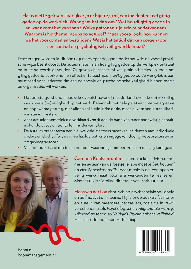 GIFTIG GEDOE OP DE WERKPLEK