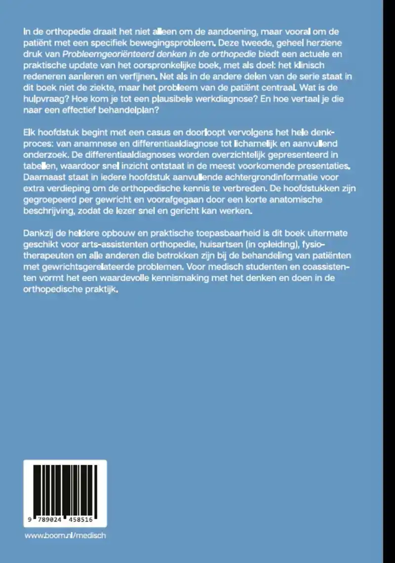 PROBLEEMGEORIENTEERD DENKEN IN DE ORTHOPEDIE