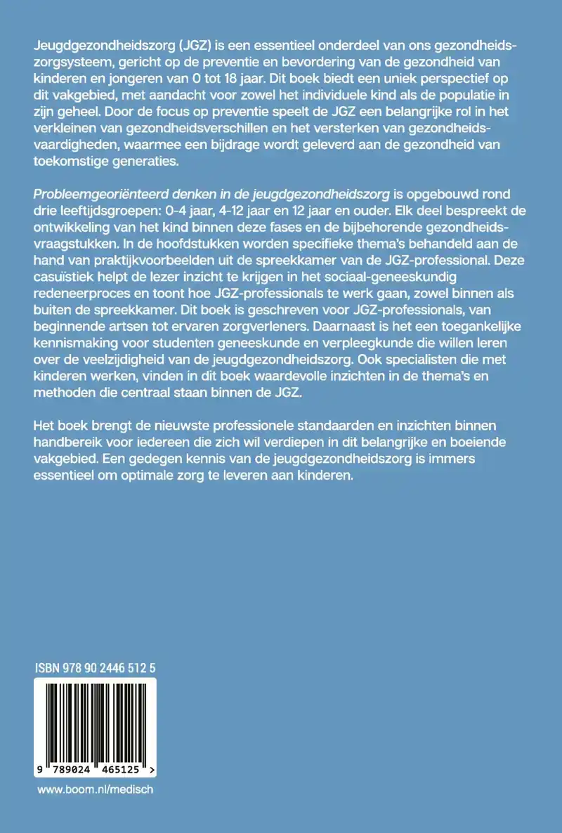 PROBLEEMGEORIENTEERD DENKEN IN DE JEUGDGEZONDHEIDSZORG