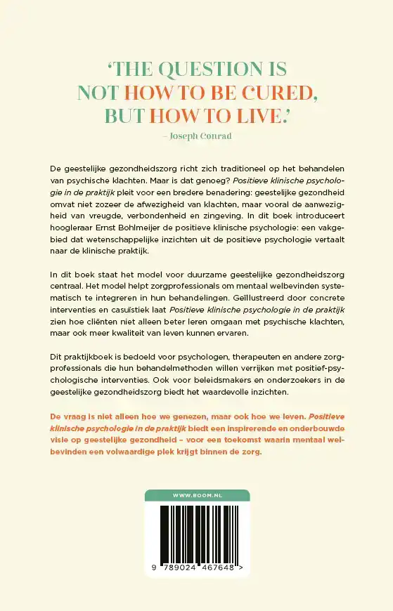 POSITIEVE KLINISCHE PSYCHOLOGIE IN DE PRAKTIJK