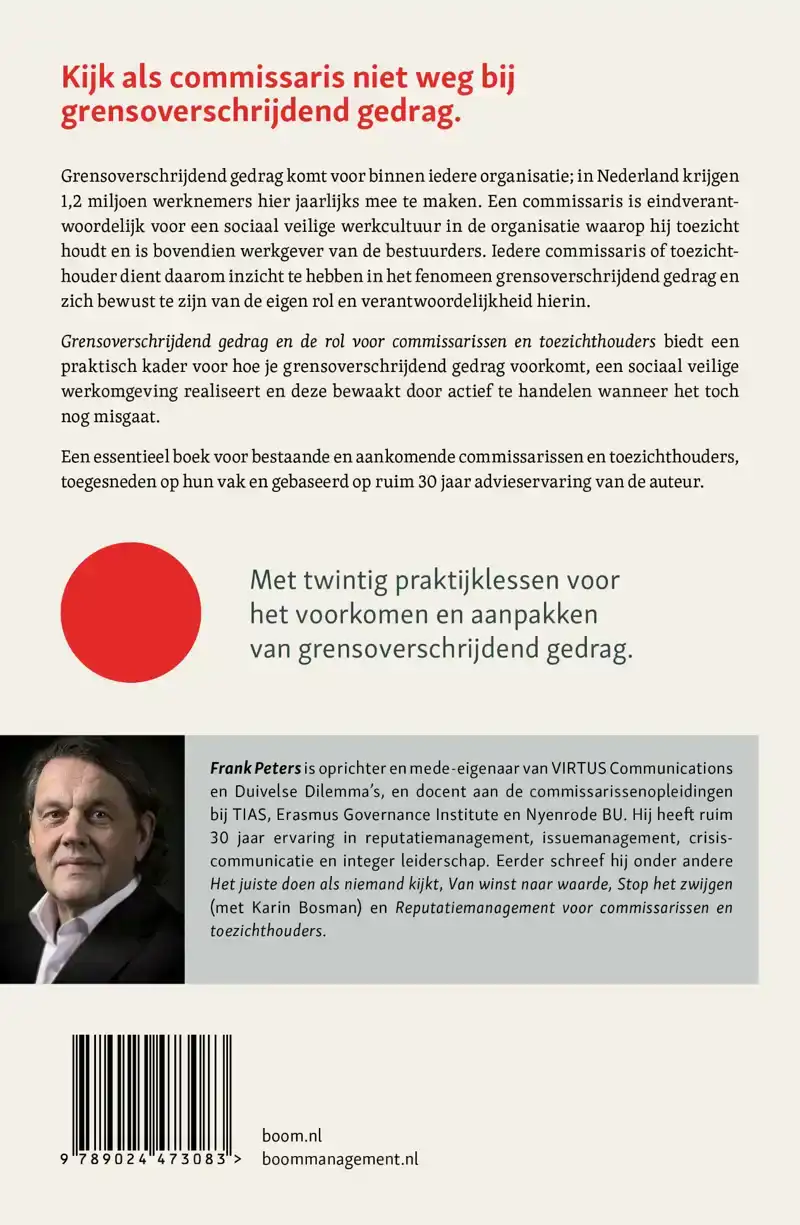GRENSOVERSCHRIJDEND GEDRAG EN DE ROL VOOR COMMISSARISSEN EN