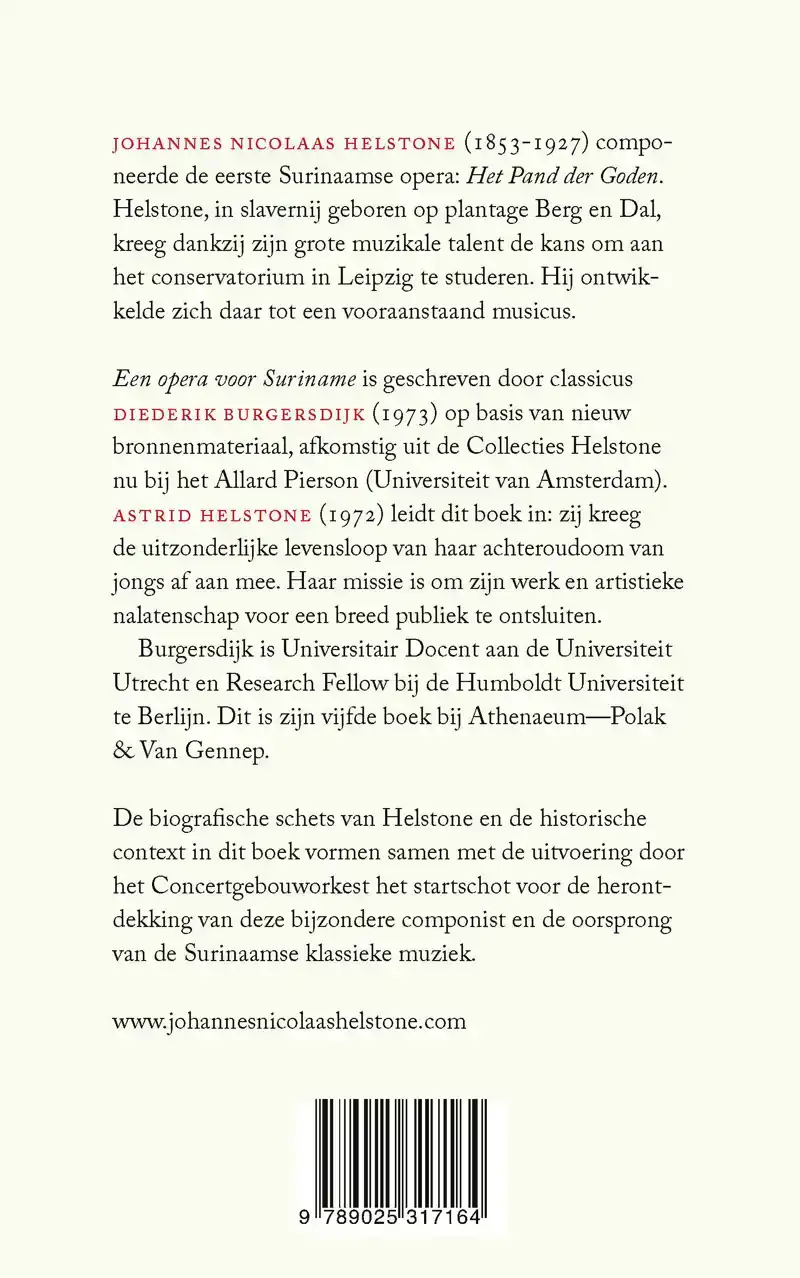 EEN OPERA VOOR SURINAME