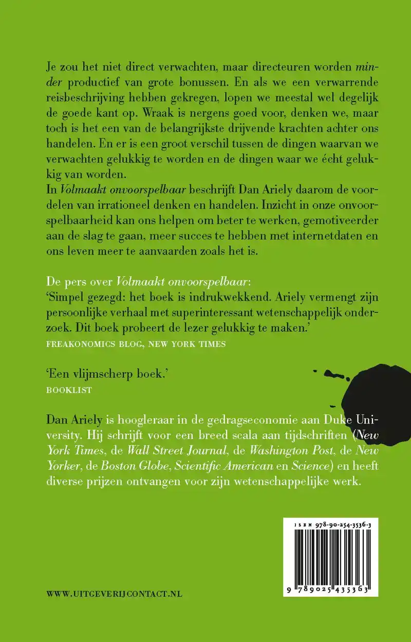 VOLMAAKT ONVOORSPELBAAR