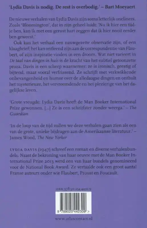 DE TAAL VAN DINGEN IN HUIS