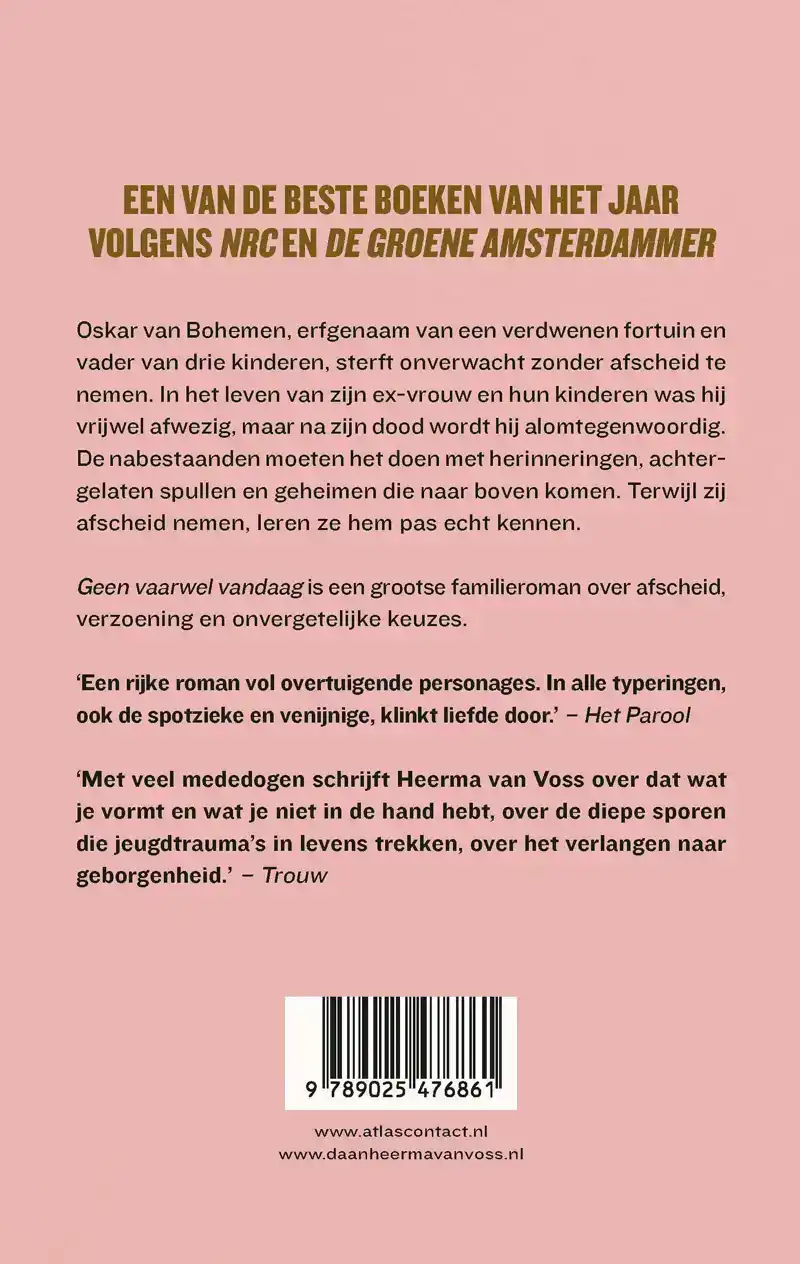 GEEN VAARWEL VANDAAG