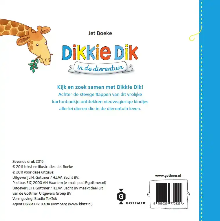 DIKKIE DIK IN DE DIERENTUIN
