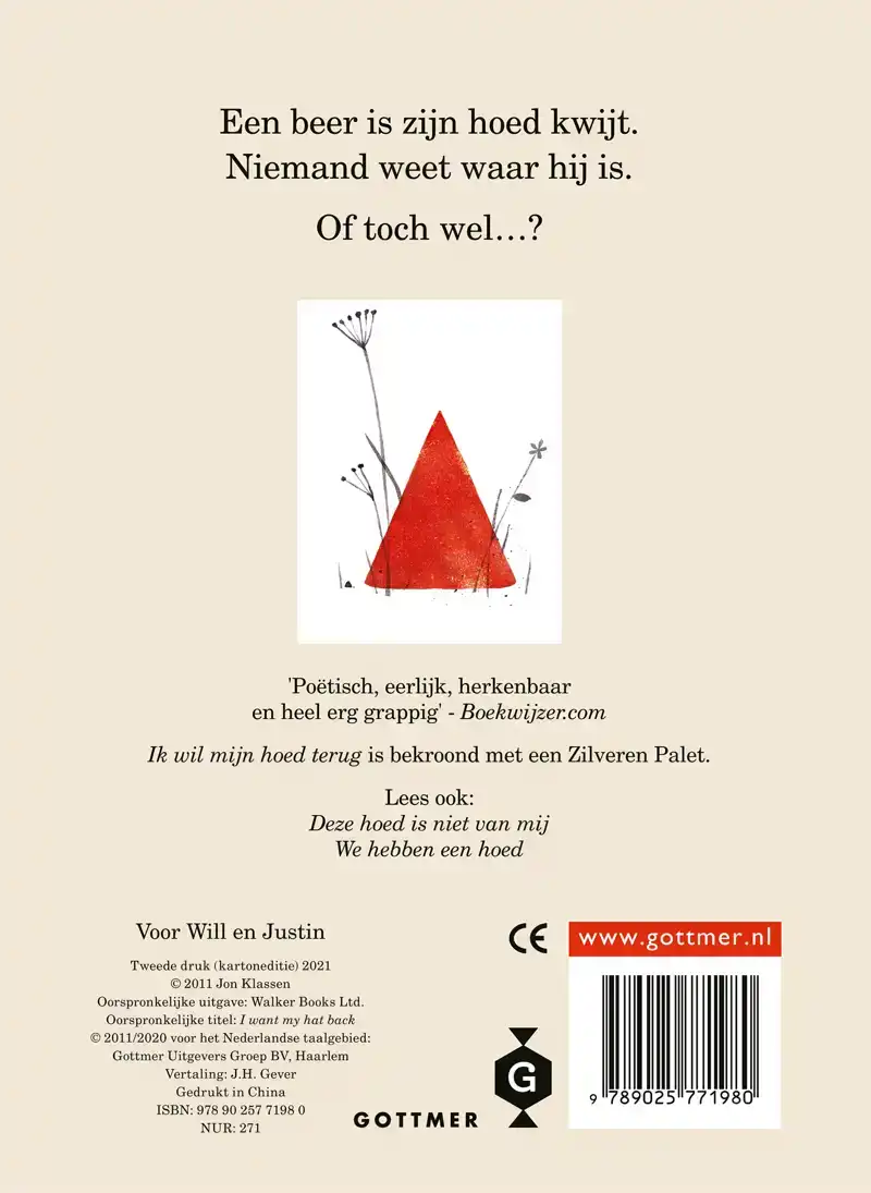 IK WIL MIJN HOED TERUG