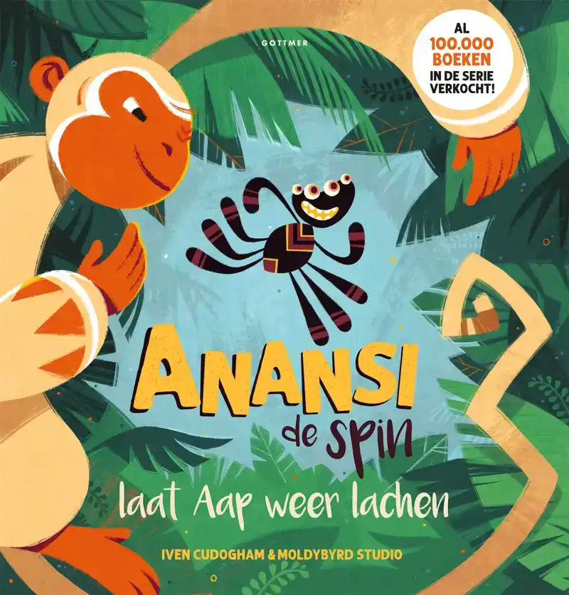 ANANSI DE SPIN LAAT AAP WEER LACHEN
