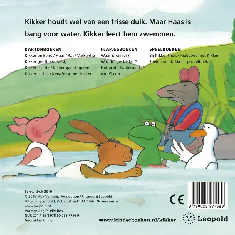 KIKKER GAAT ZWEMMEN
