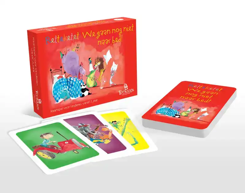 RETTEKETET WE GAAN NOG NIET NAAR BED-KAARTSPEL