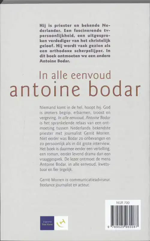 IN ALLE EENVOUD, ANTOINE BODAR