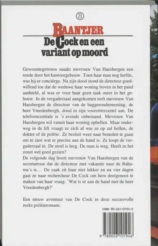 DE COCK EN EEN VARIANT OP MOORD